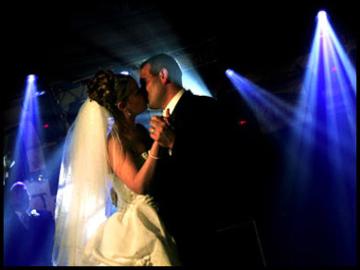 A bride and groom at a Wedding with American Sound Productions